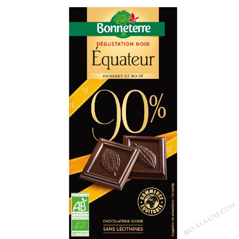 Dégustation Noir Equateur 90% Cacao