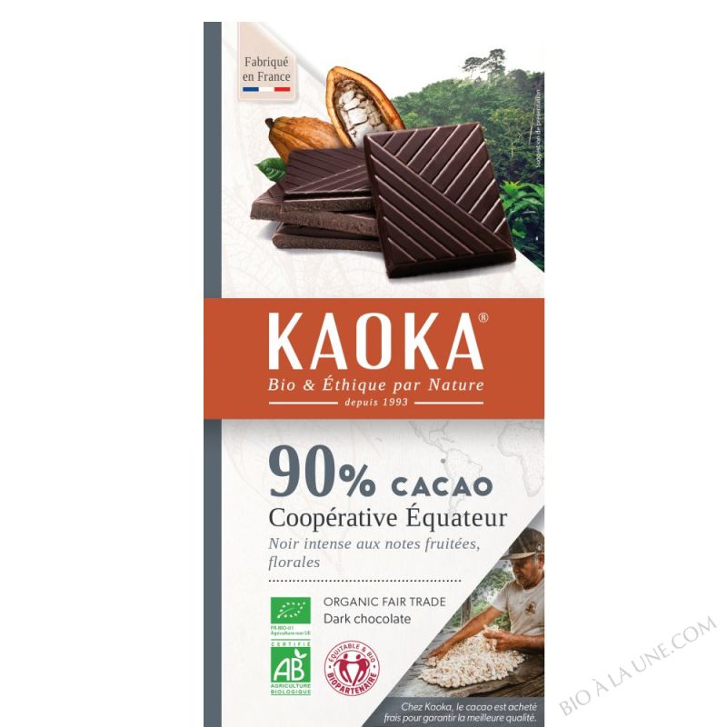 Chocolat Noir 90% Cacao équateur