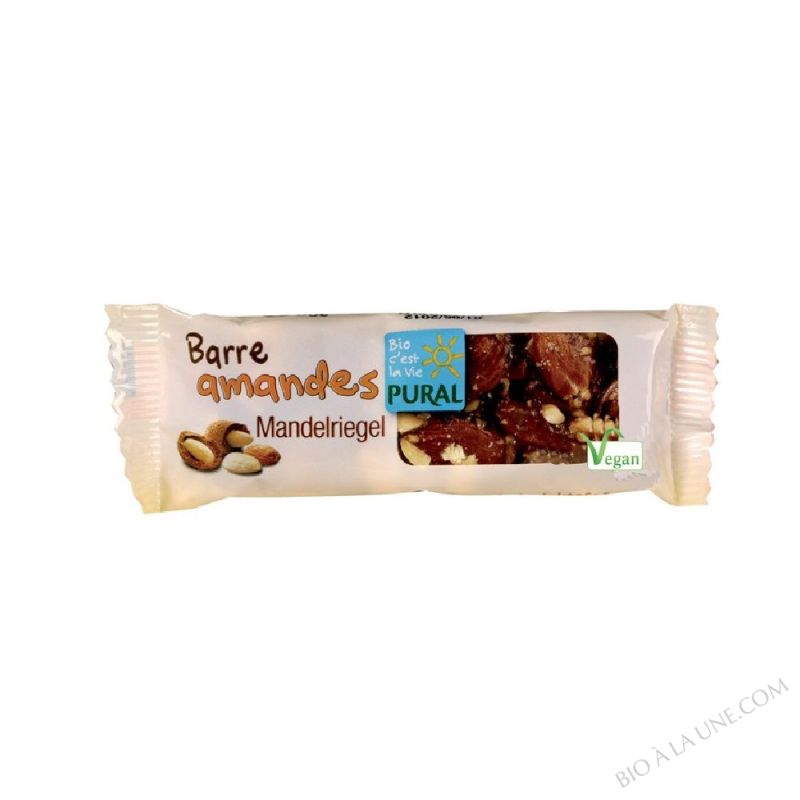 BARRE CROQUANTE AMANDE 25G PURAL