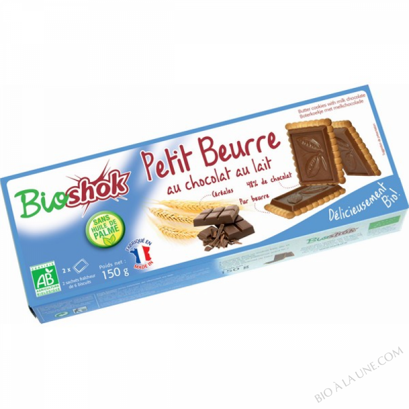 PETIT BEURRE - CHOCOLAT AU LAIT (48%) - 150GG PETIT BEURRE - CHOCOLAT AU LAIT (48%) - 150GG