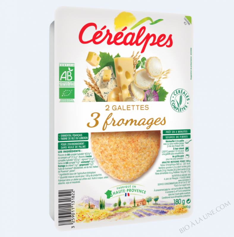 GALETTES 3 FROMAGES - 180g