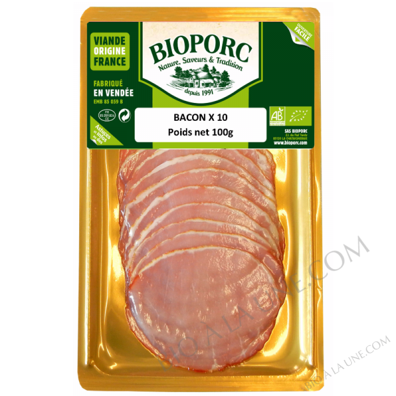 Bacon fumé au bois de hêtre Bacon fumé au bois de hêtre