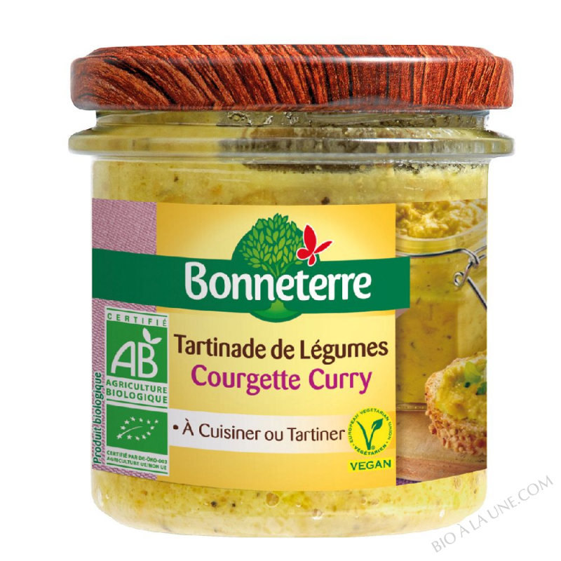 TARTINADE LEGUMES COURGETTE CURRY 135G