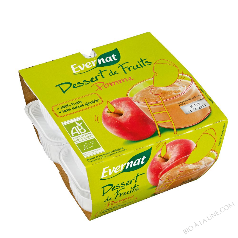 Dessert de fruits pomme 800g