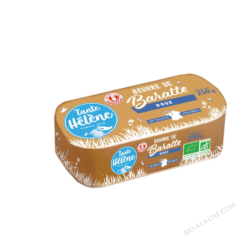 BEURRE DE BARATTE MOULÉ DOUX 250 G BEURRE DE BARATTE MOULÉ DOUX 250 G