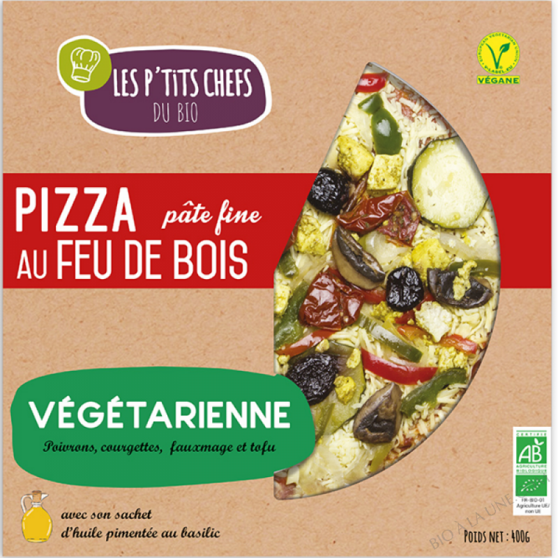 PIZZA VEGETARIENNE AU FEU DE BOIS 400 G PIZZA VEGETARIENNE AU FEU DE BOIS 400 G