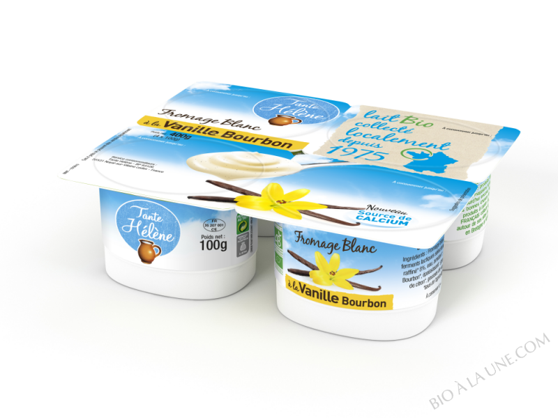 FROMAGE BLANC A LA VANILLE BOURBON 4X100G TANTE HELENE FROMAGE BLANC A LA VANILLE BOURBON 4X100G TANTE HELENE