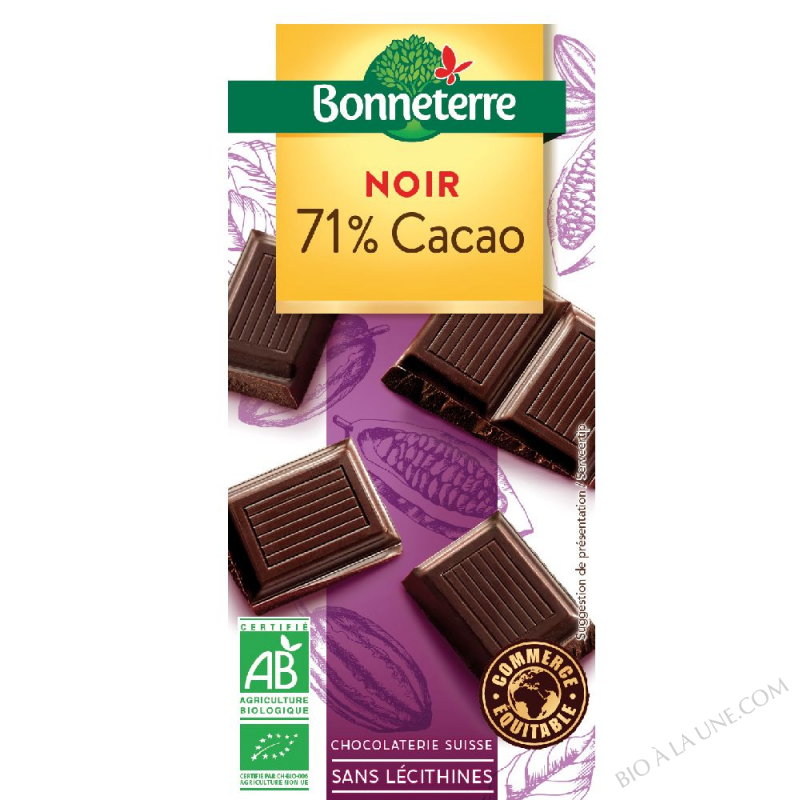 Chocolat noir 71% cacao 100g