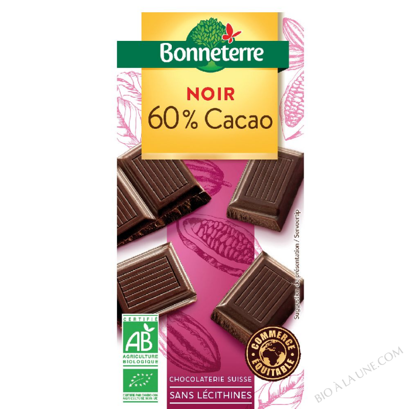 Chocolat Noir 60% Cacao 100g