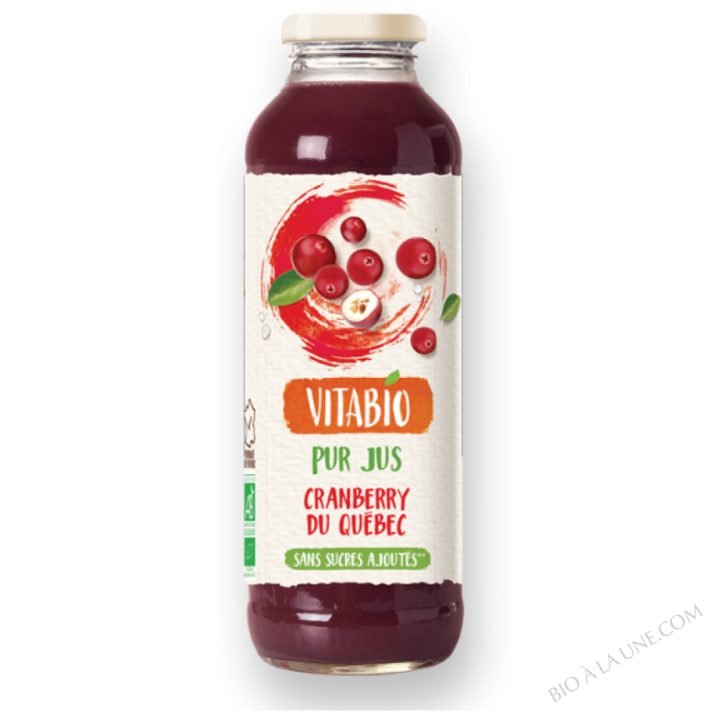 Pur Jus de Cranberry du Québec 50cL Pur Jus de Cranberry du Québec 50cL
