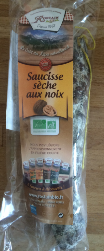 SAUCISSE SECHE AUX NOIX 150g