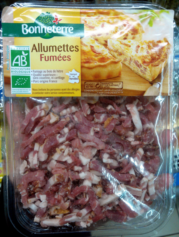 ALLUMETTES DE LARDONS FUMEES - 100 G ALLUMETTES DE LARDONS FUMEES - 100 G
