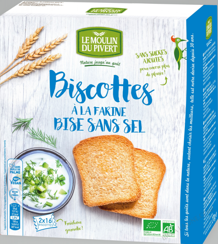 BISCOTTES A LA FARINE BISE SANS SEL BISCOTTES A LA FARINE BISE SANS SEL
