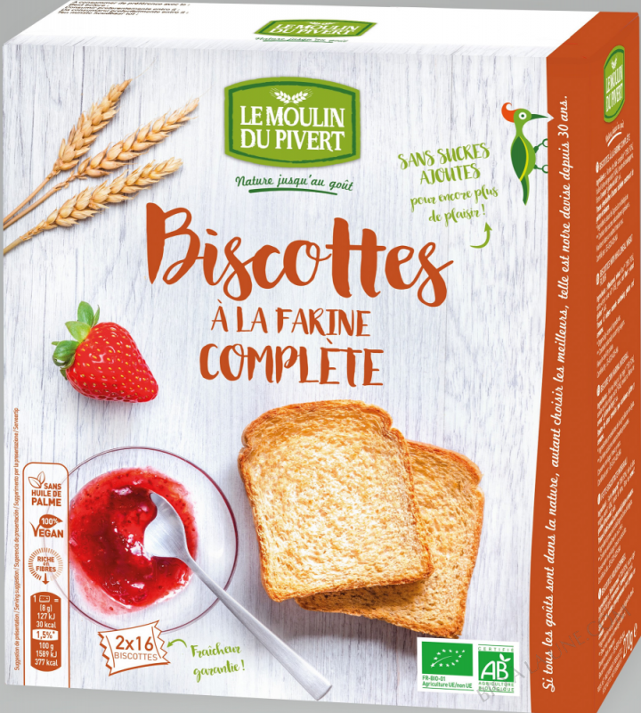 BISCOTTES A LA FARINE COMPLETE BISCOTTES A LA FARINE COMPLETE