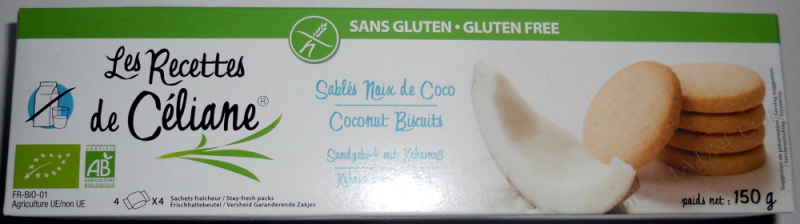SABLES NOIX DE COCO BIO 150G