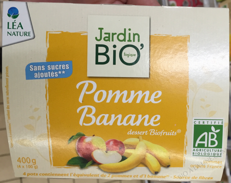 Dessert Biofruits® pomme banane 400gr