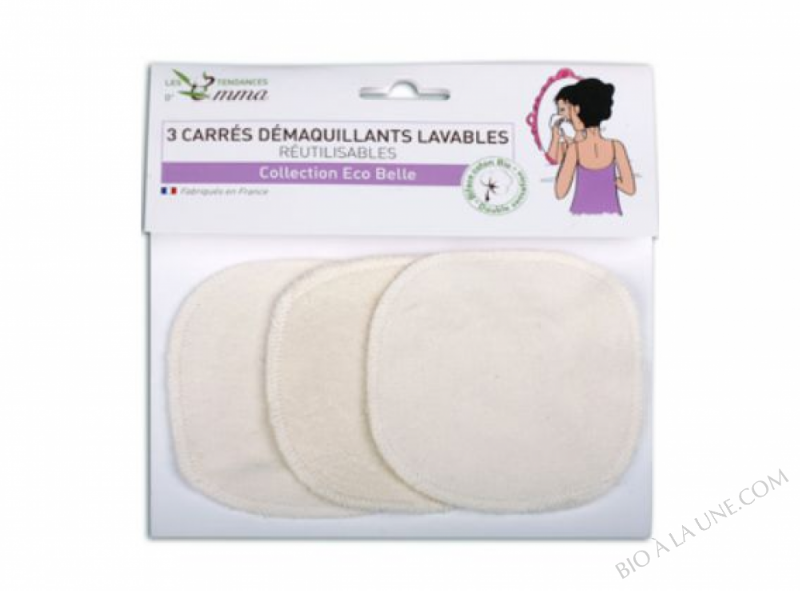 3 carrés démaquillants lavables 3 carrés démaquillants lavables