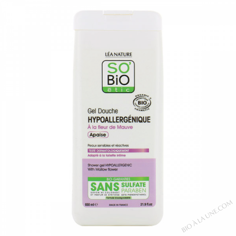 Gel douche hypoallergenique fleur de mauve 650ml