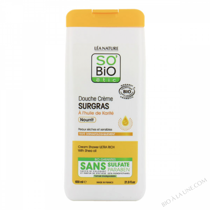 Douche creme surgras à l'huile de karite 650ml Douche creme surgras à l'huile de karite 650ml