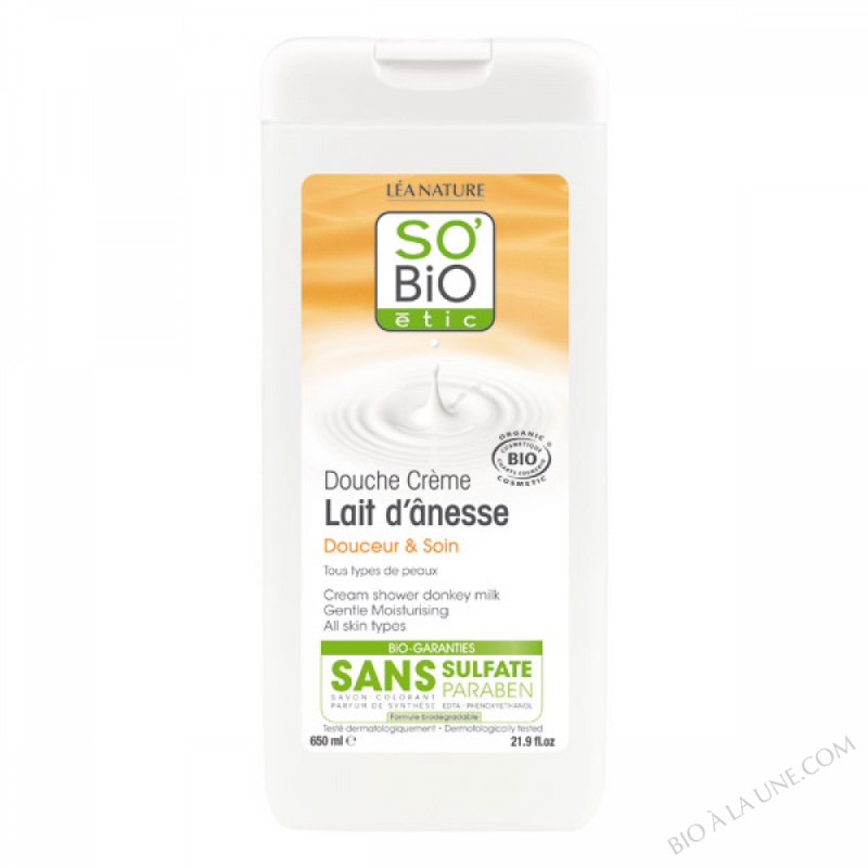 Douche creme douceur et soin, lait d'ânesse 650ml