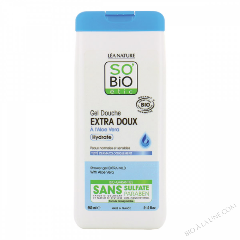 Gel douche extra doux, aloe vera 650ml Gel douche extra doux, aloe vera 650ml