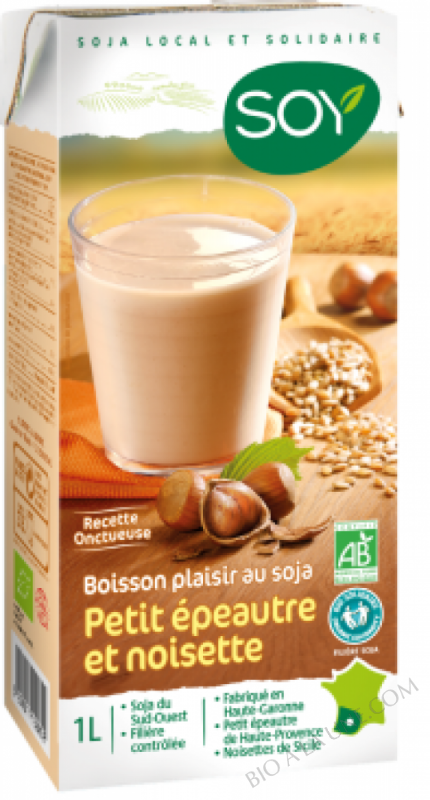 BOISSON SOJA PETIT EPEAUTRE NOISETTE 1L