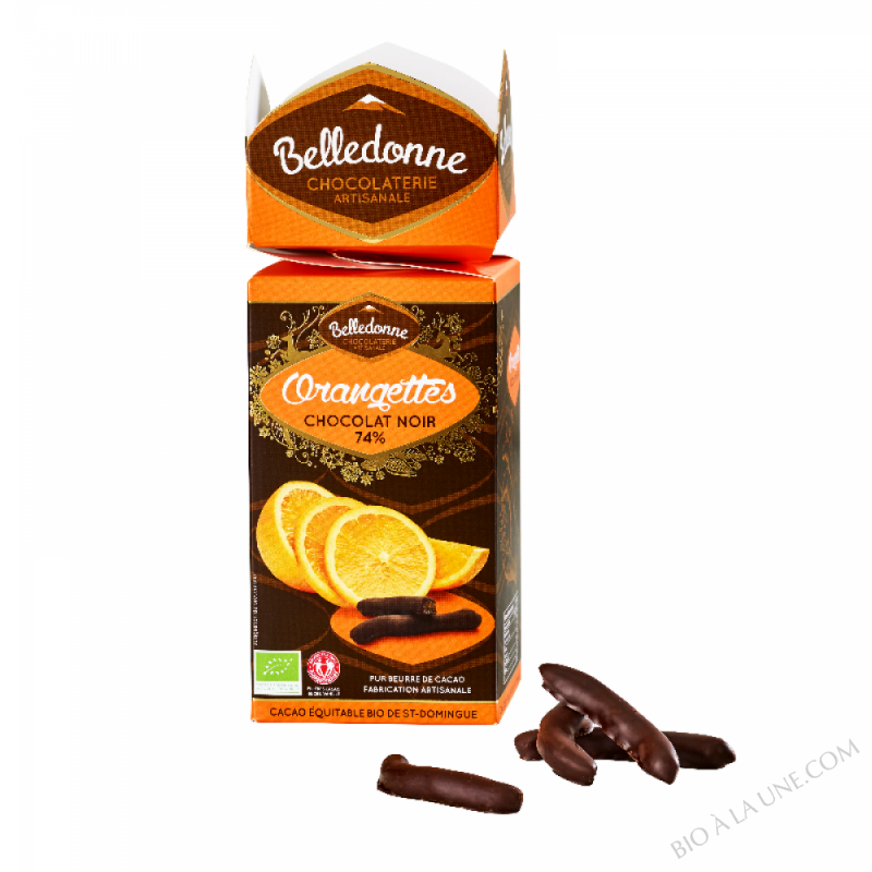 Orangettes chocolat noir 74% Orangettes chocolat noir 74%
