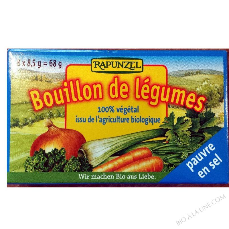 BOUILLON LEGUMES PAUVRE SEL CUBES 68g