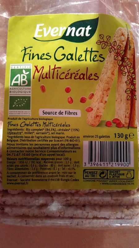 FINES GALETTES MULTICEREALES - 130 G