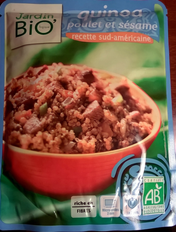 QUINOA POULET ET SESAME 250GR QUINOA POULET ET SESAME 250GR