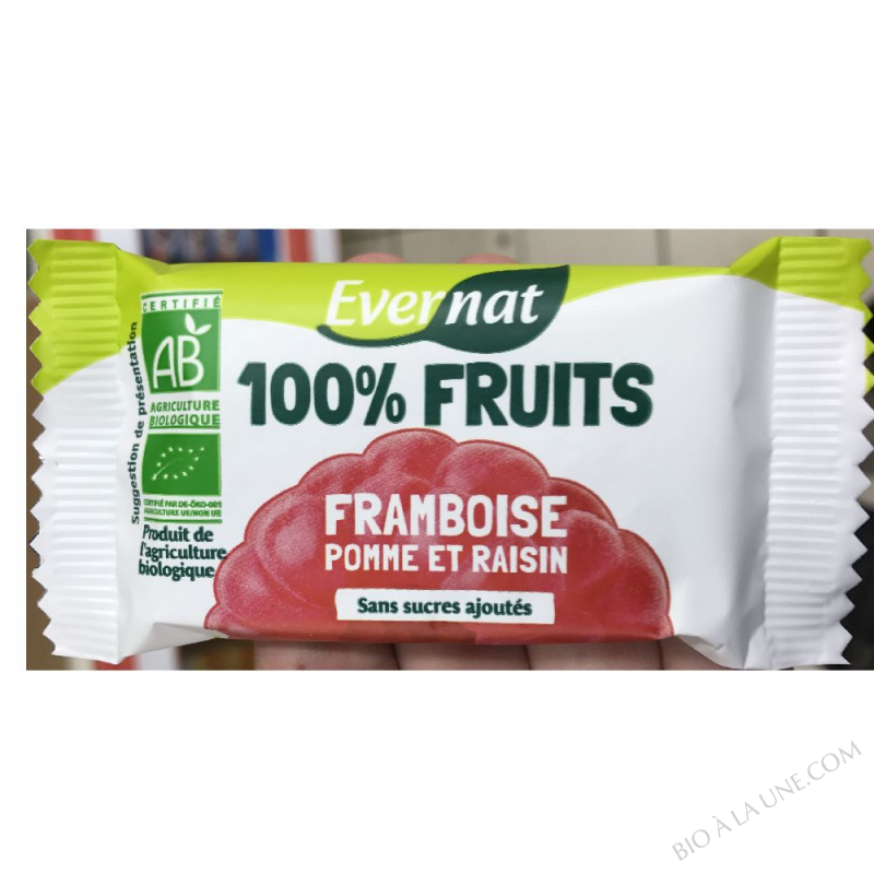 Barre 100% fruits framboise 30g Barre 100% fruits framboise 30g