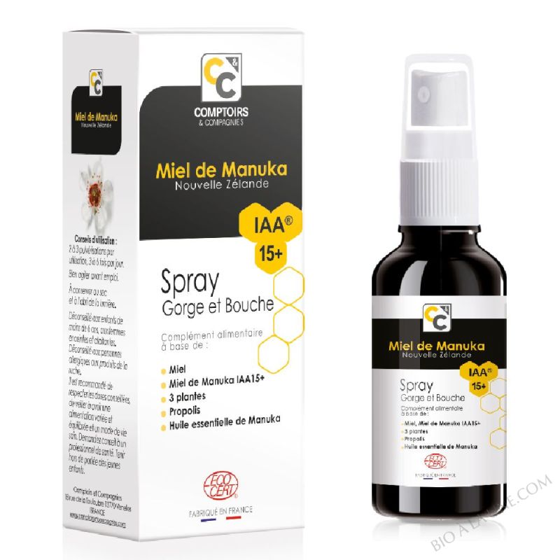 Spray gorge Miel de Manuka - 25ml Spray gorge Miel de Manuka - 25ml