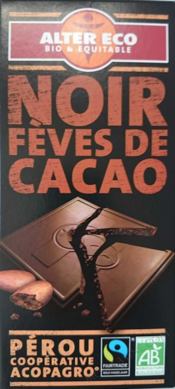 Chocolat noir feves de cacao bio Chocolat noir feves de cacao bio