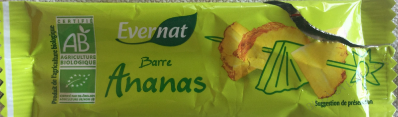 Barre ananas 40g Barre ananas 40g