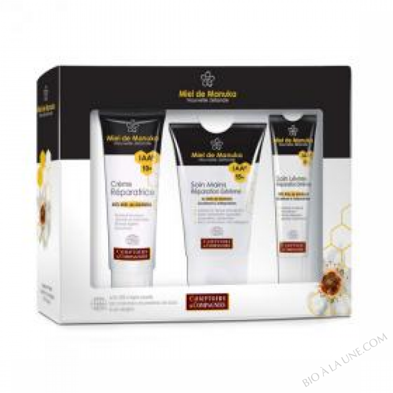 Coffret Soins hydratants et reparateurs au miel de manuka Coffret Soins hydratants et reparateurs au miel de manuka