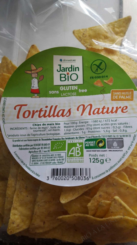 Tortillas nature sans gluten 125gr