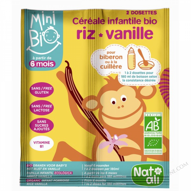 Cereales infantiles bio-vanille 16g