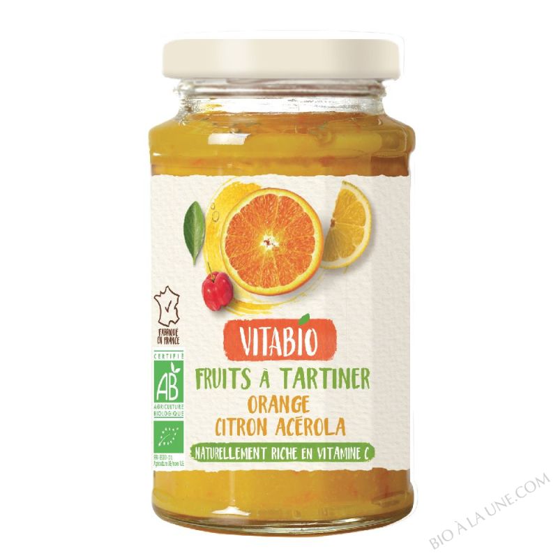 VITABIO Fruits Ã  tartiner Orange Citron AcÃ©rola
