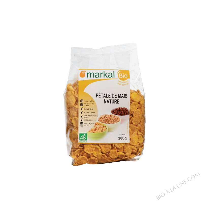 Pétales de maïs nature MARKAL Bio à la une
