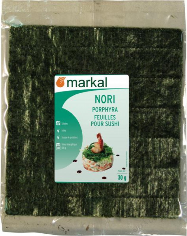 Feuilles pour Sushi Algues Nori 30g Feuilles pour Sushi Algues Nori 30g