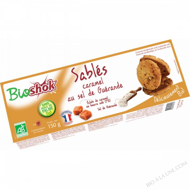 SABLÉS CARAMEL AU SEL DE GUERANDE - 150GG SABLÉS CARAMEL AU SEL DE GUERANDE - 150GG