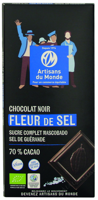 CHOCOLAT NOIR FLEUR DE SEL 100G