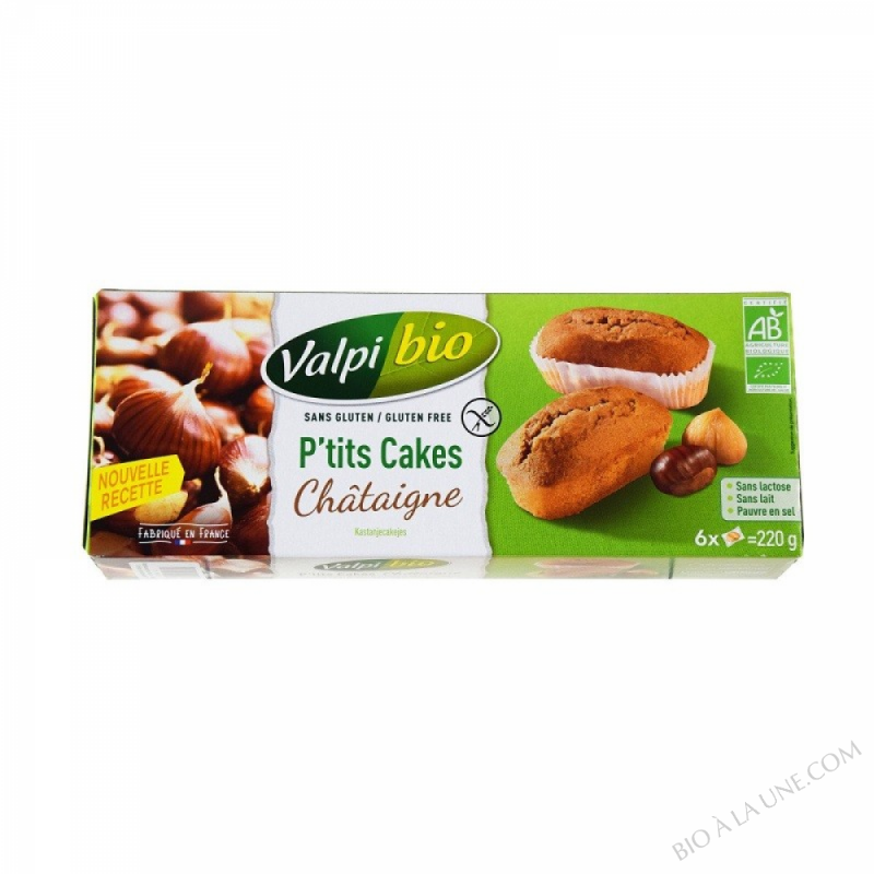 P\'TITS CAKES CHÂTAIGNE BIO (X6) - 220 G P\'TITS CAKES CHÂTAIGNE BIO (X6) - 220 G