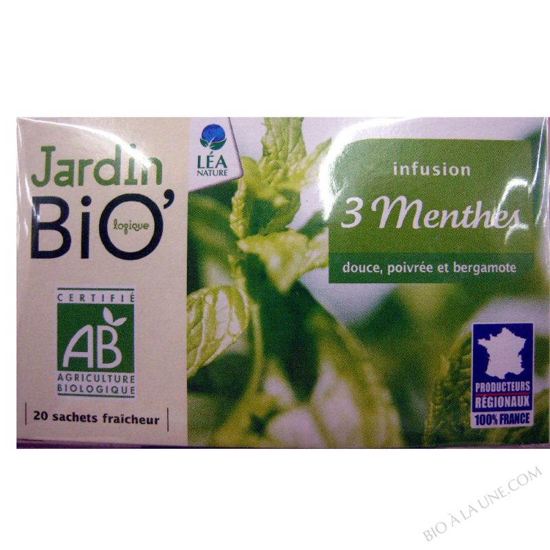 Infusion 3 Menthes Jardin Bio