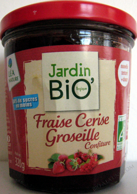 Confiture Fraise Cerise Groseille bio- 320 g