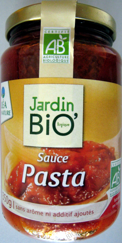 Sauce Pasta Jardin Bio- 350 g