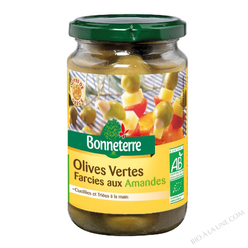 Olives vertes fourrées aux Amandes