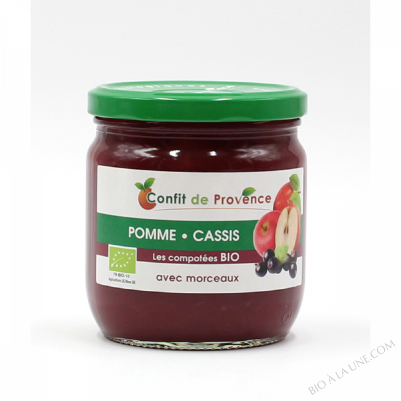 Compote Pomme Cassis avec Morceaux BIO 430g