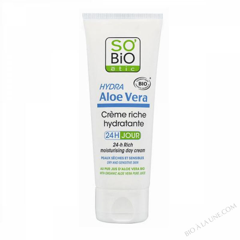 Crème riche Hydra Aloe vera - 50ml Crème riche Hydra Aloe vera - 50ml