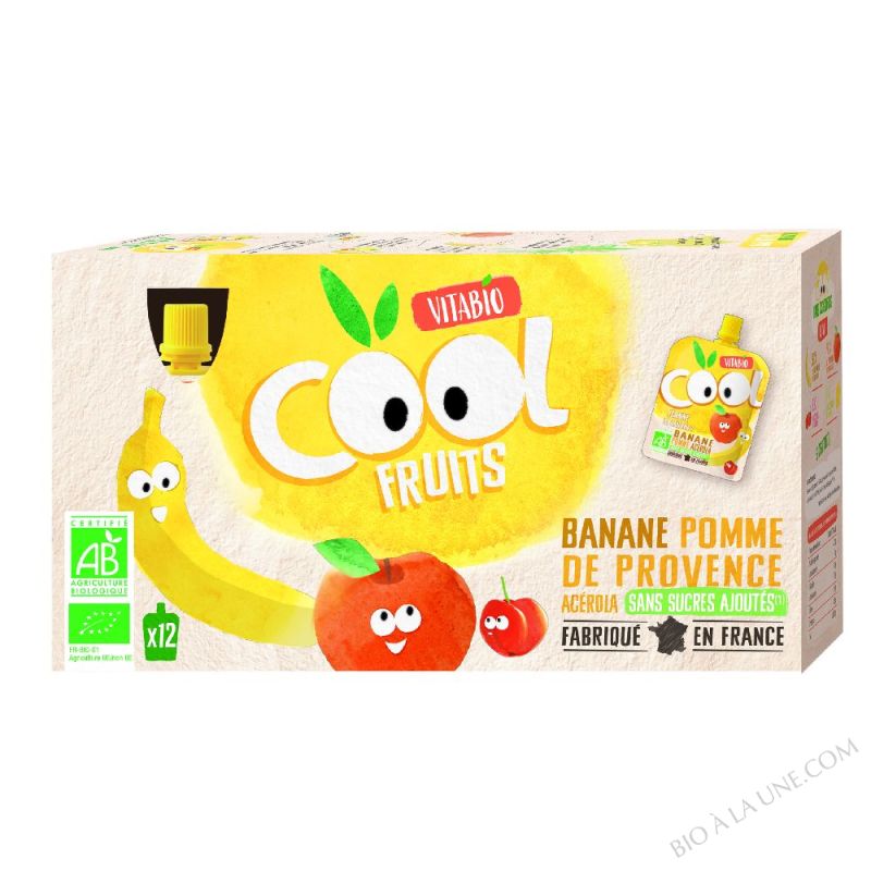 VITABIO Cool Fruits La Pat' Patrouille Banane Pomme